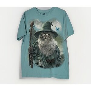 The Mountain CatDalf Tie Dye Shirt Medium LOTR Gandalf Parody Fantasy Wizard